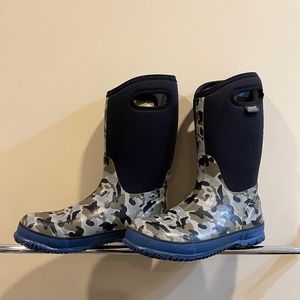 BOGS | Waterproof Classic Blue Camo Youth Boots